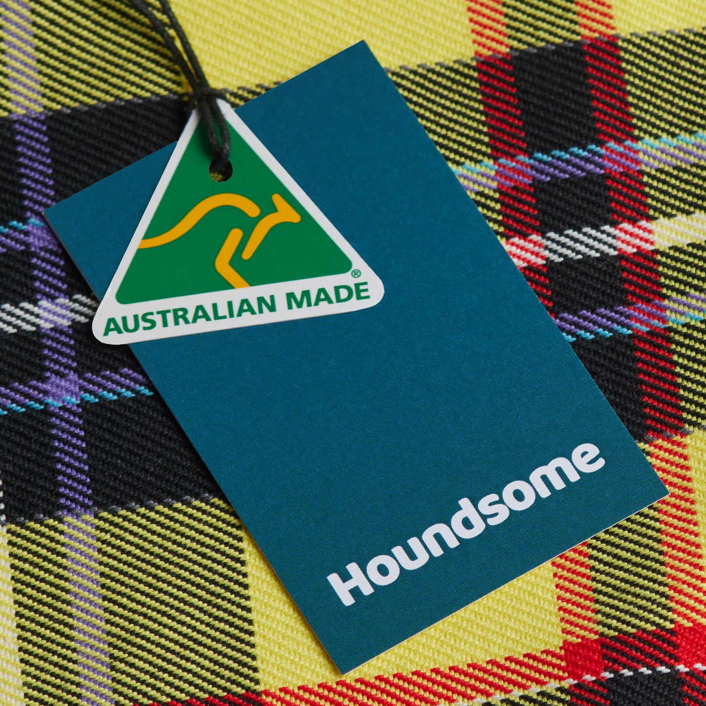 Dachshund Dog Jacket Tartan Yellow