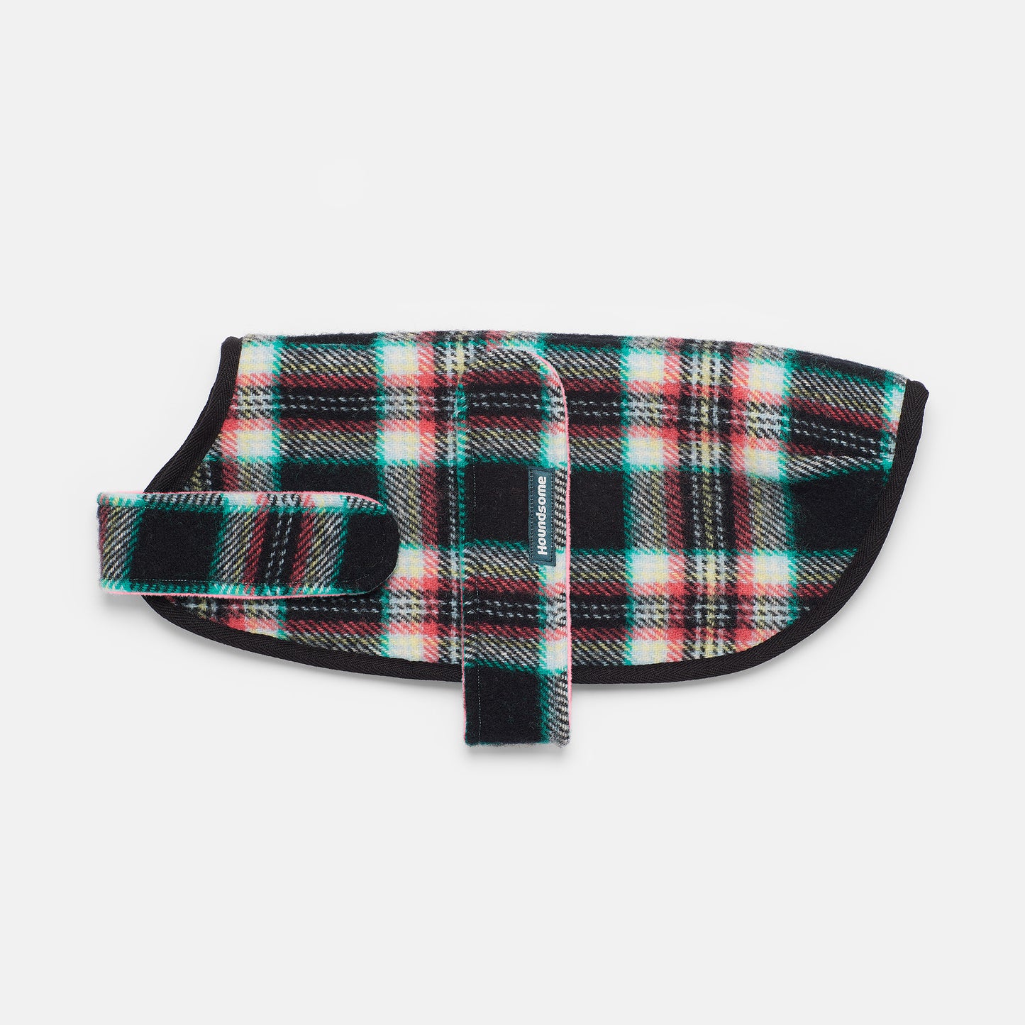 Dog Coat Black Cockatoo Coral
