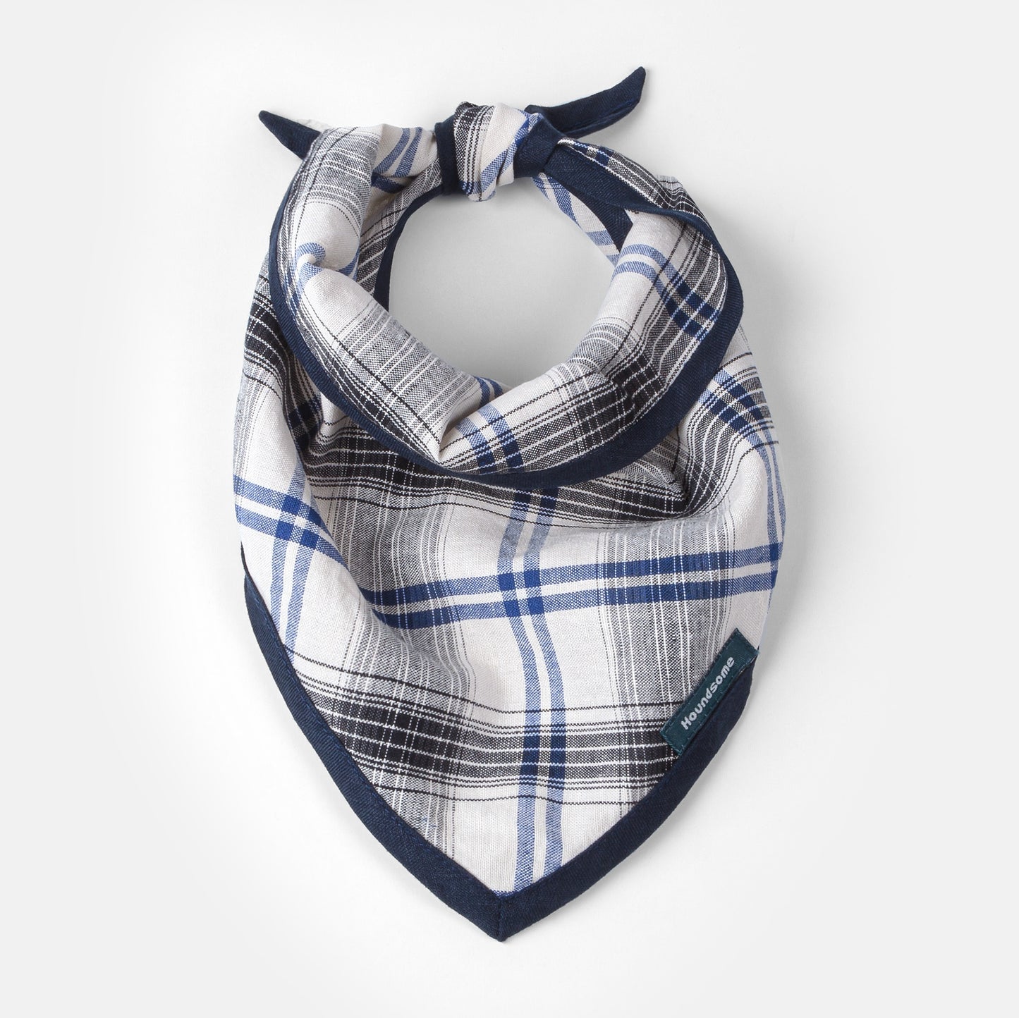 Dog Cravat Plaid Navy