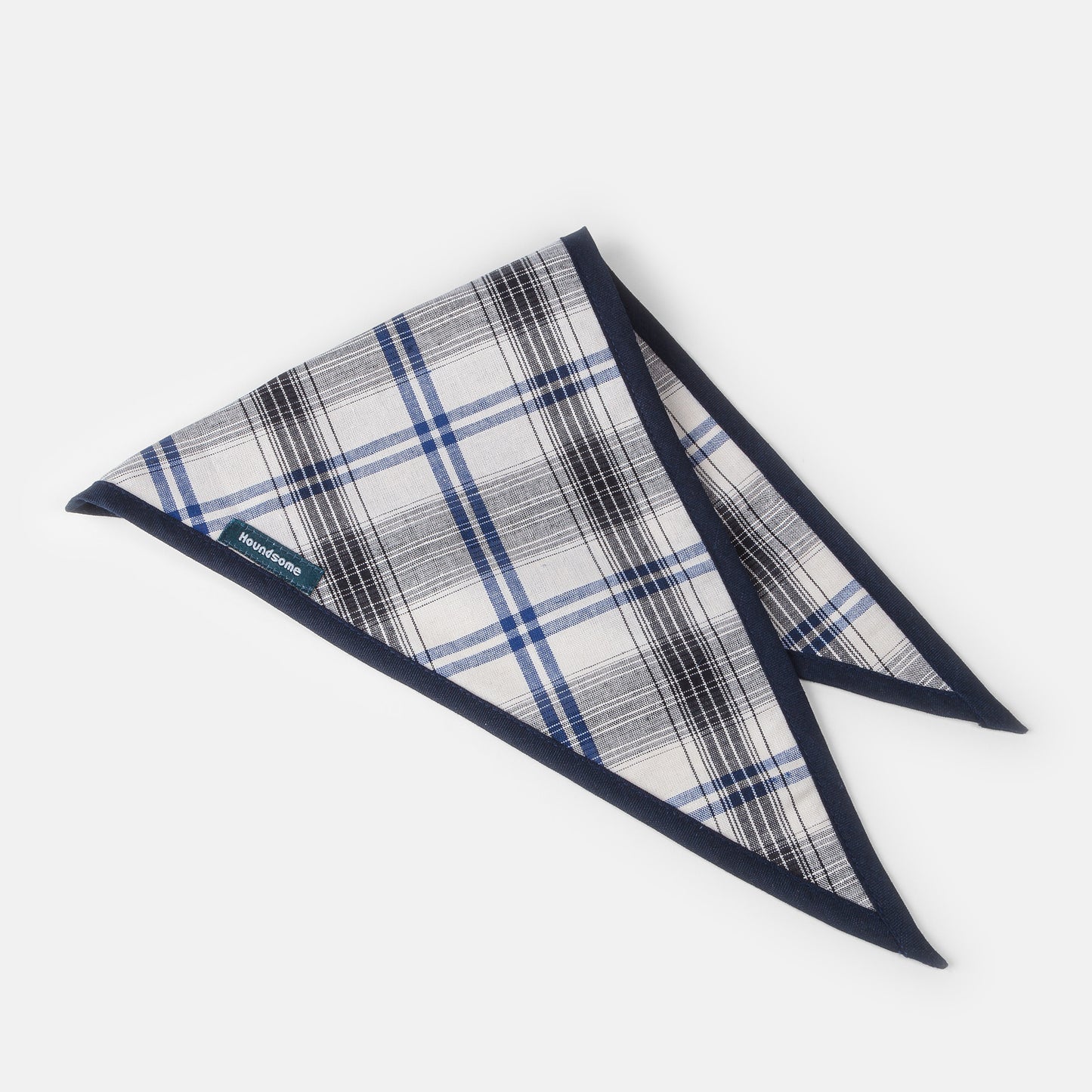 Dog Cravat Plaid Navy