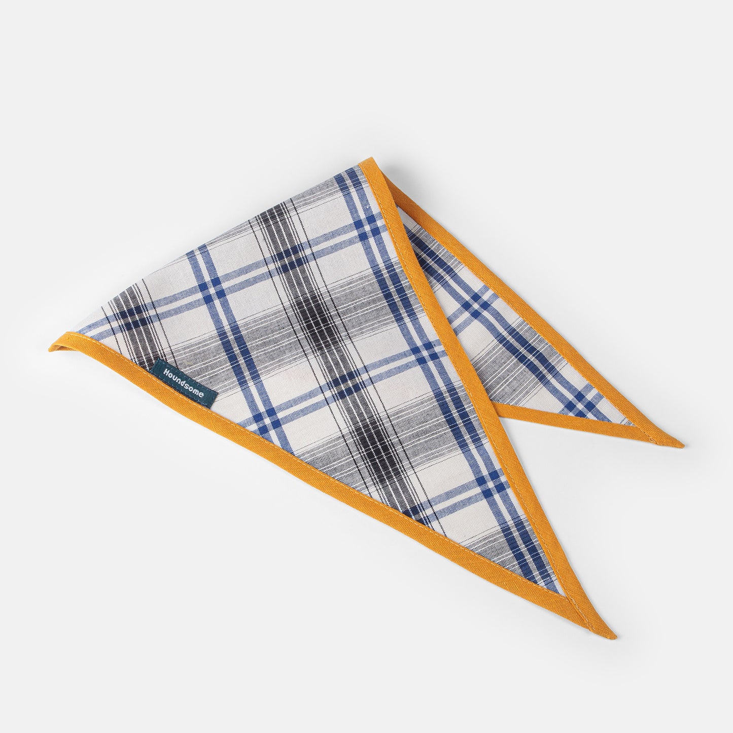 Dog Cravat Plaid Mustard