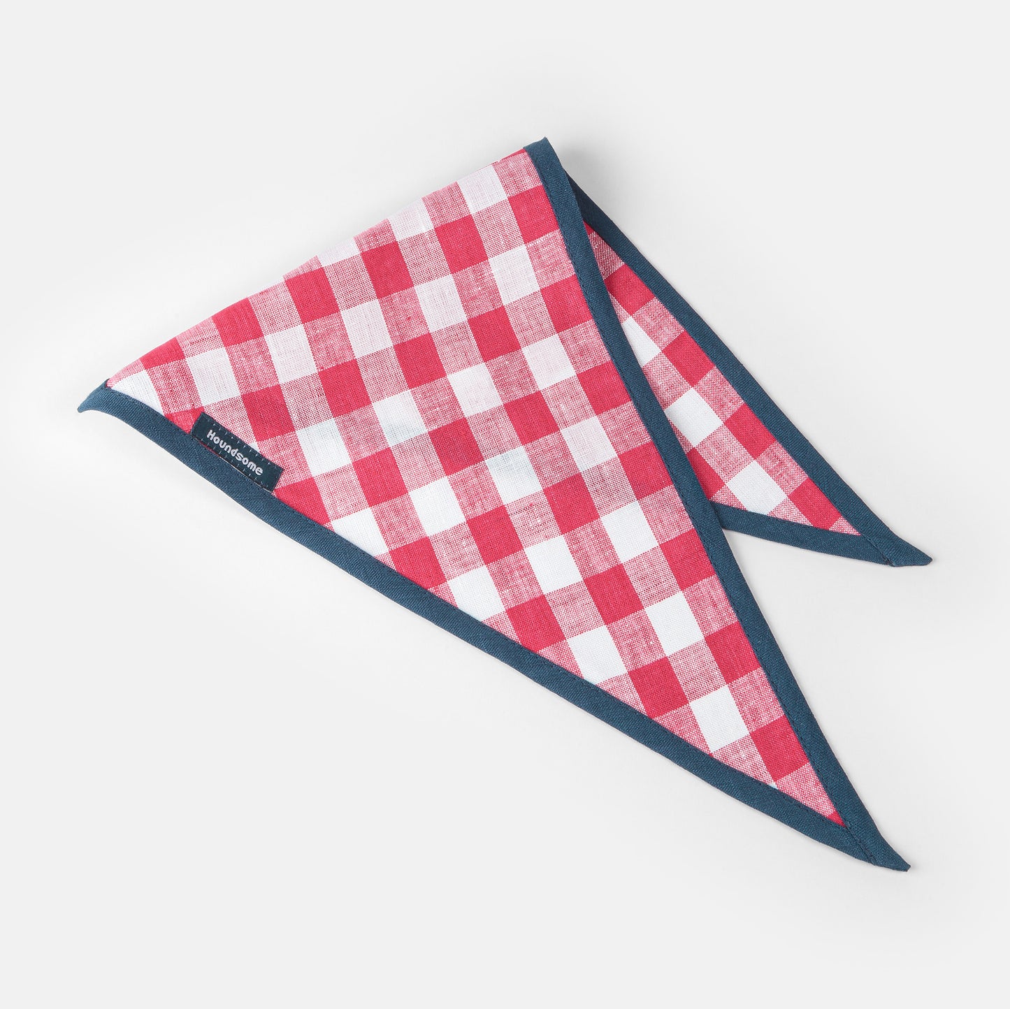 Dog Cravat Red Gingham Teal