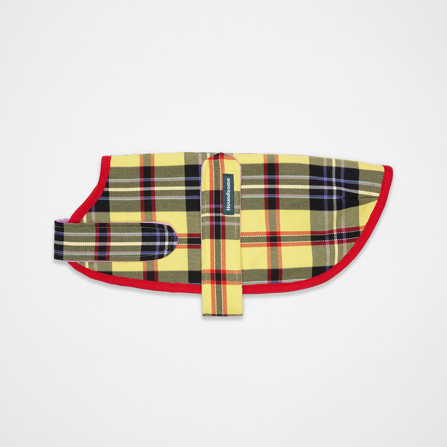 Dog Jacket Tartan Yellow