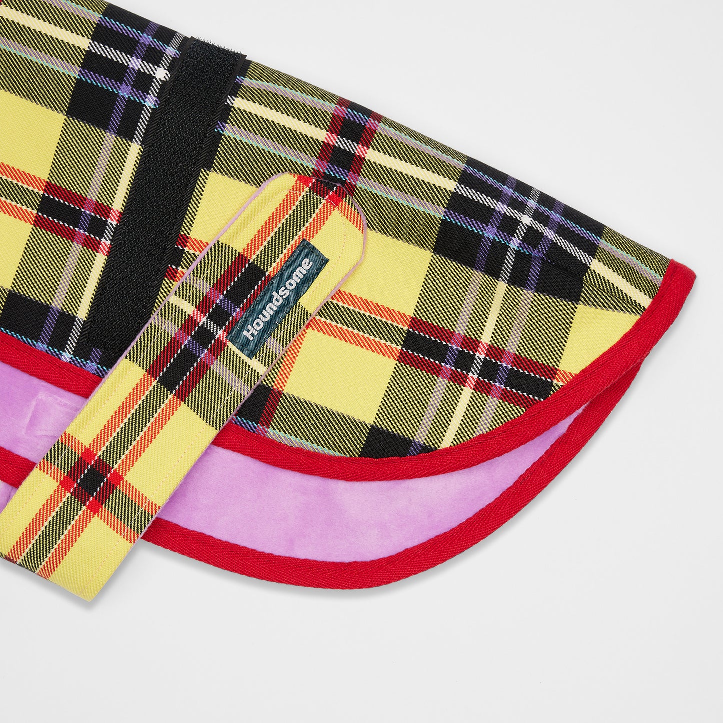 Dog Jacket Tartan Yellow