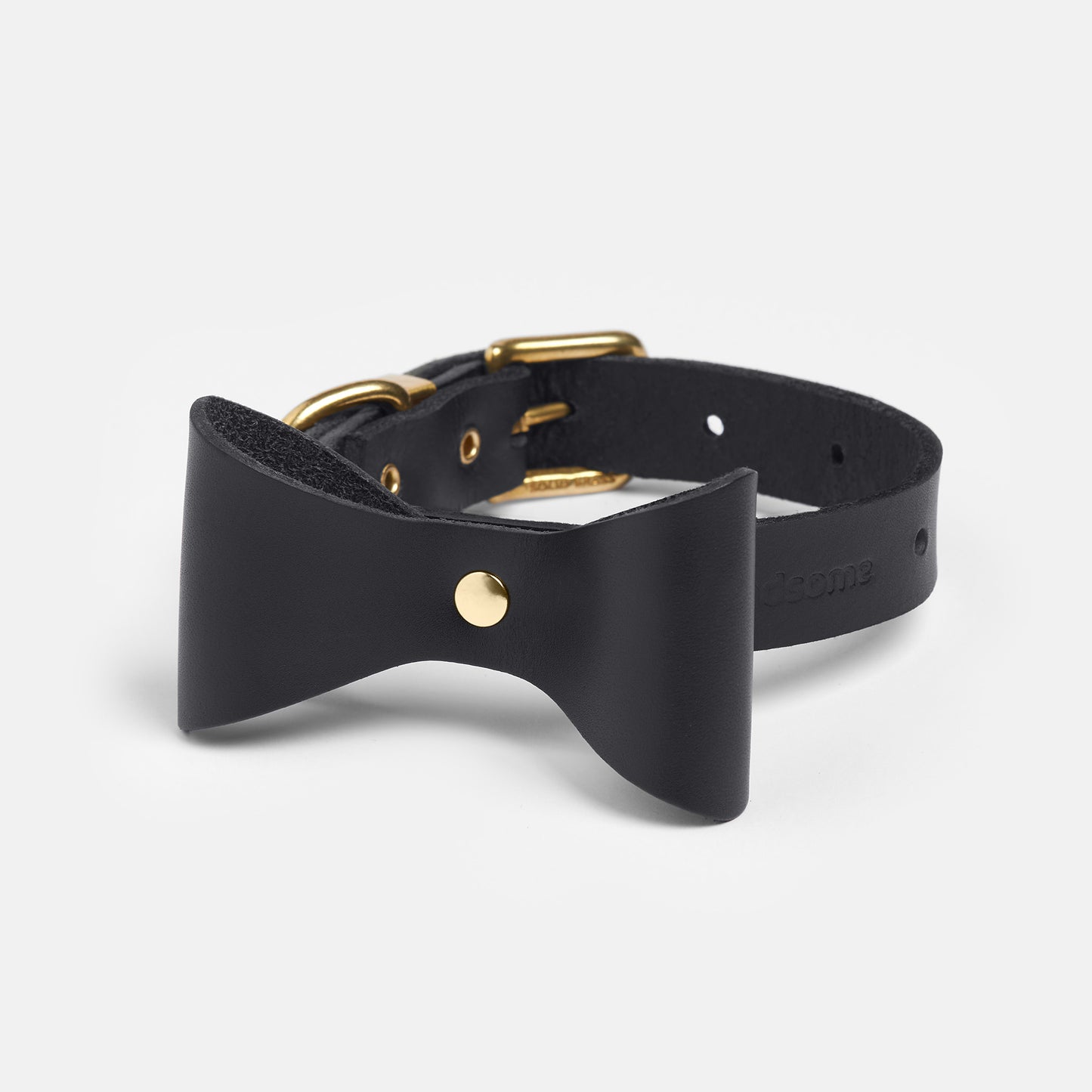 Dog Collar Brocky Bow Black