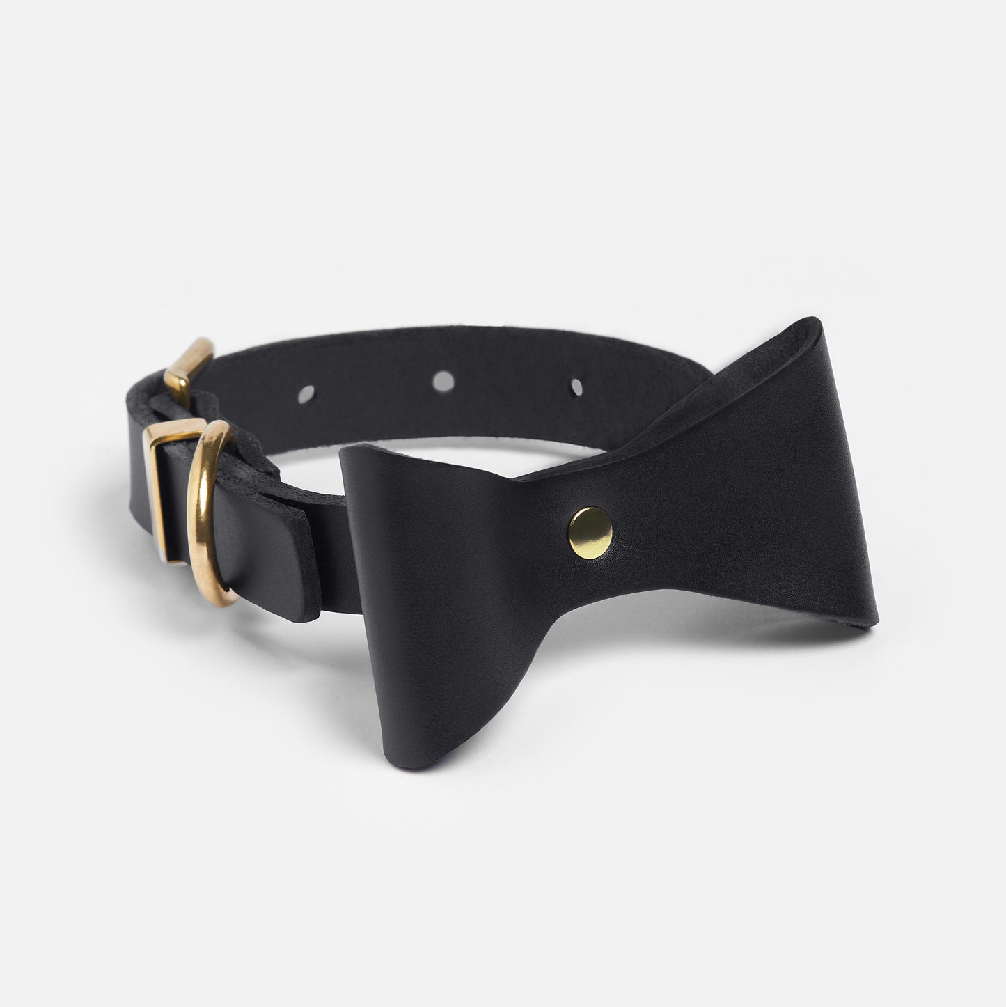 Dog Collar Brocky Bow Black