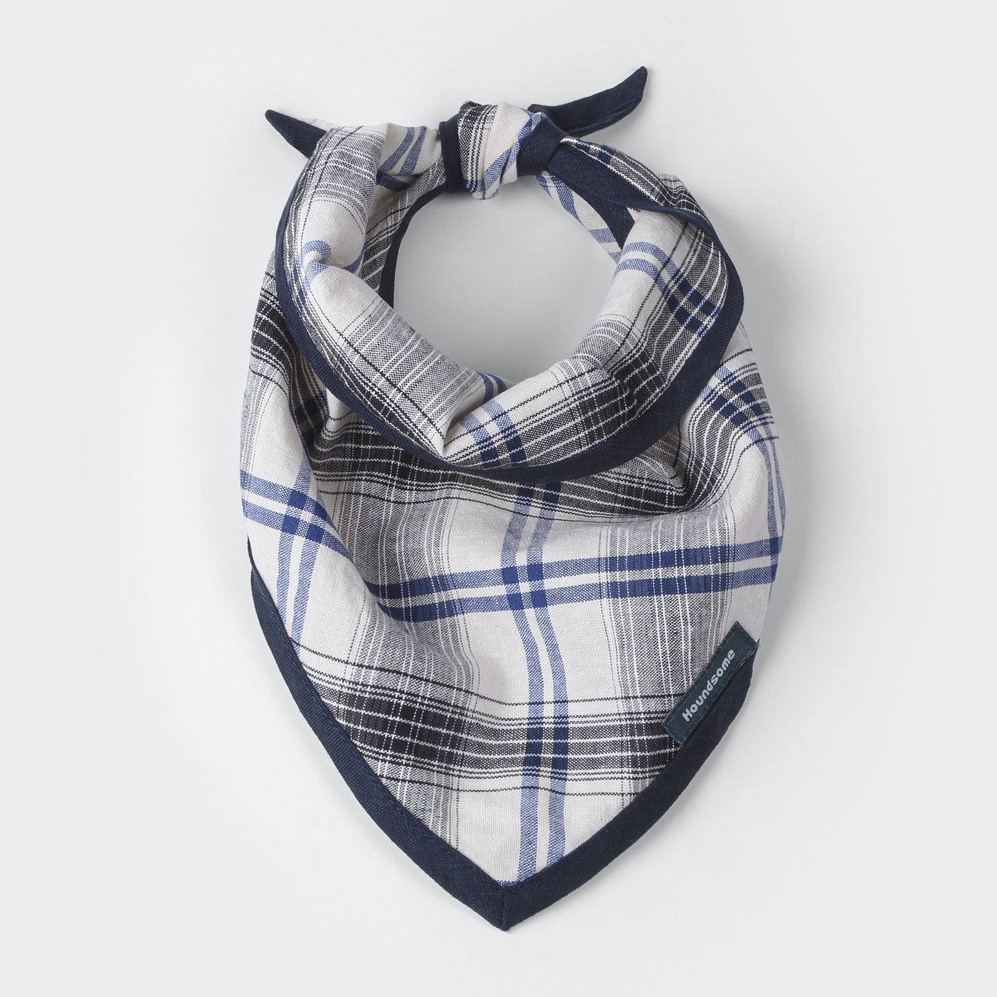 Dog Cravat Plaid Navy