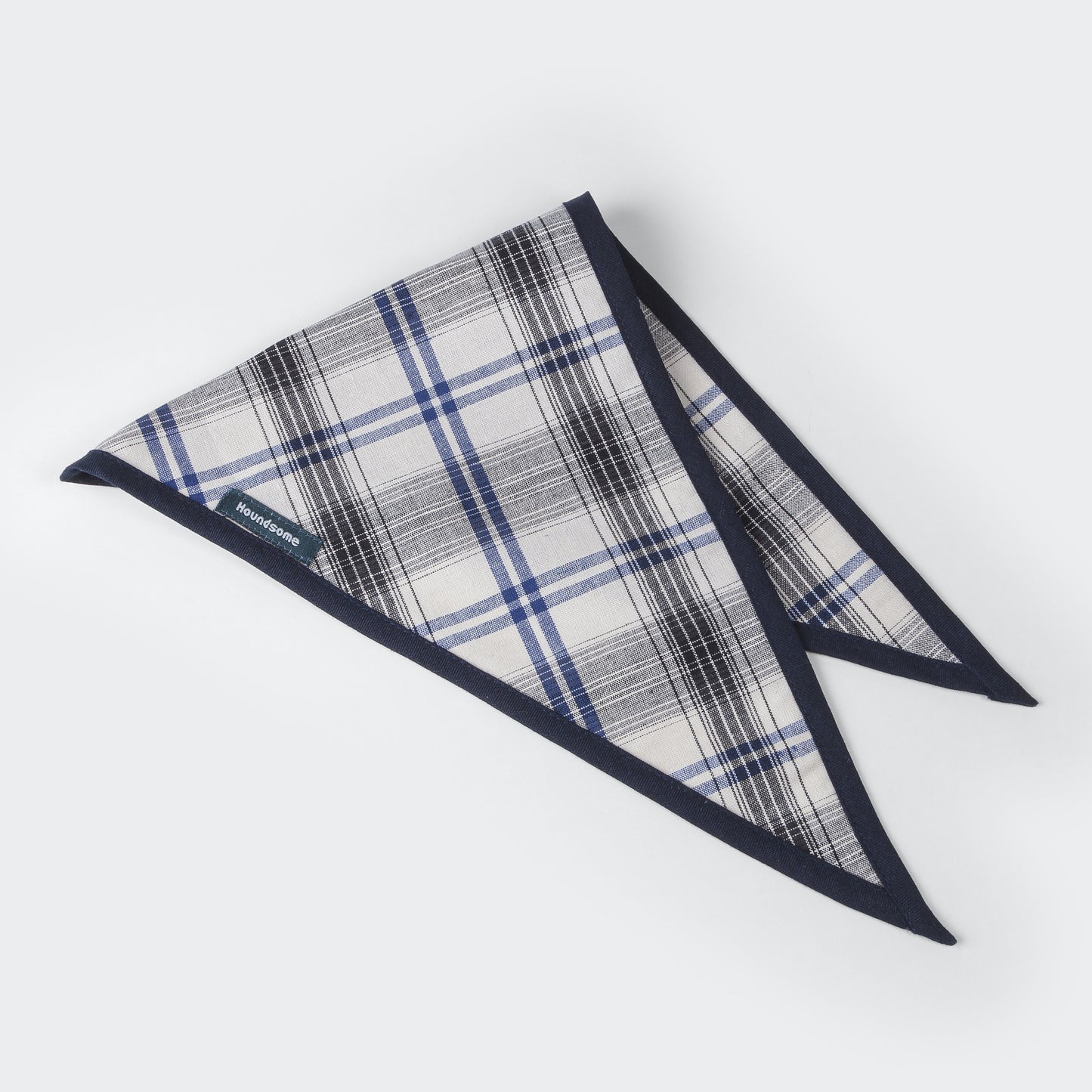 Dog Cravat Plaid Navy