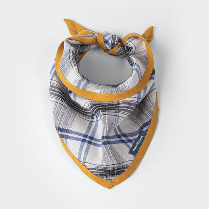 Dog Cravat Plaid Mustard