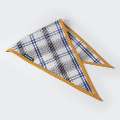 Dog Cravat Plaid Mustard