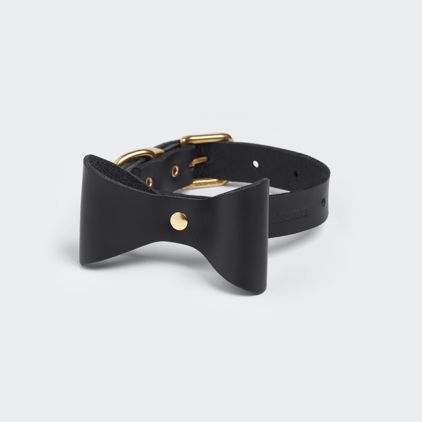 Dog Collar Brocky Bow Black