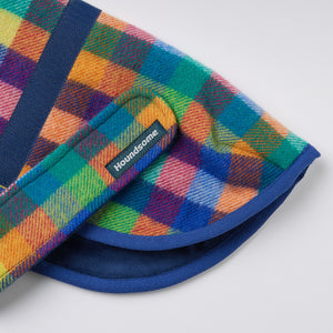 Duncan Dog Sportcoat in Eucalypt Check with Blue Trim